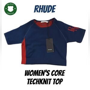 Rhude Women's Core Top Navy/Red L
